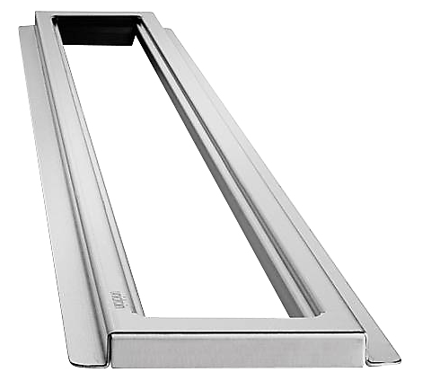 Unidrain ClassicLine ramme 700 mm, H 12 mm. Fritliggende. Rustfrit stål/Børstet