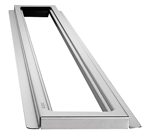 Unidrain ClassicLine ramme 800 mm, H 8 mm. Fritliggende. Rustfrit stål/Børstet