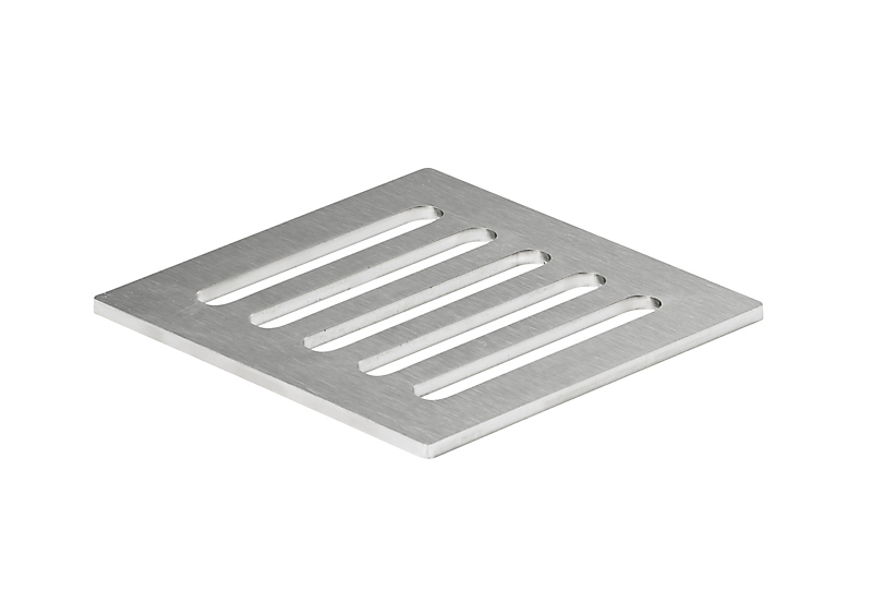 Unidrain ClassicLine rist kvadrat 100x100mm, Column, børstet stål