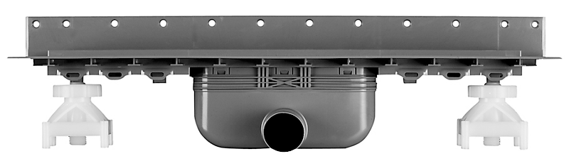 Purus Line afløbsrende 600mm med vandret Ø50mm udløb