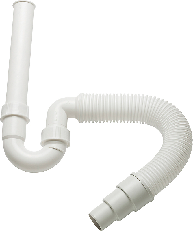 køkkenvandlås med fleksibel slange 1.1/2'' x 40/50 mm