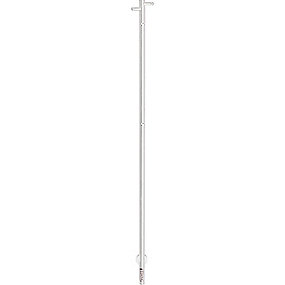 Kriss Uno plus Elektrisk håndklædetørrer 1480x30mm, med 4 kroge, rustfrit stål lakeret hvid