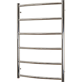 Kriss Sino Elektrisk håndklædevarmer 800 x 530 mm. 60 Watt. Poleret rustfrit stål