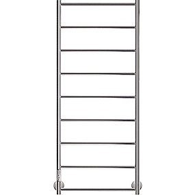 Kriss Polaris Plus el håndklædevarmer 1200x500mm/regulering/timer børstet rustfri stål