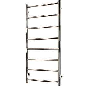 Kriss Polaris Elektrisk håndklædevarmer 1200 x 500 mm. 120 Watt, m/DUO regulering. Poleret rustfrit stål