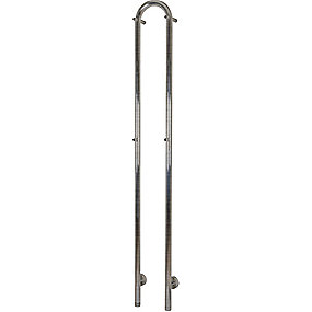 Kriss Duo Elektrisk håndklædevarmer 1480x190mm. 220V klasse 1 IPX4, børstet rf