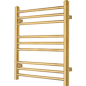 TVS Plus 9-500 håndklæderadiator 590 x 500 mm, børstet guld plus ( pvd )