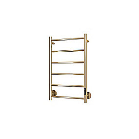 TVS håndklædetørrer plus 6 el børstet guld (pvd), 800 x 500 mm, med timer