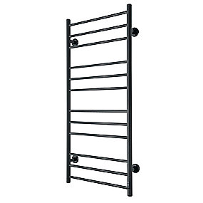TVS el eldo 12 håndklæderadiator med timer 1160 x 530 mm. 2 og 4 timers timer mulighed ved tryk på knap. Sort