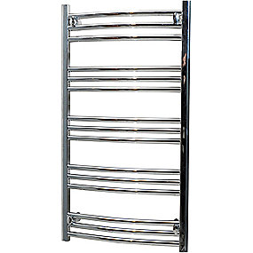 Kriss skandi håndklædetørrer 950x500mm. Til centralvarme, elvarmeelement el. til kombi-drift