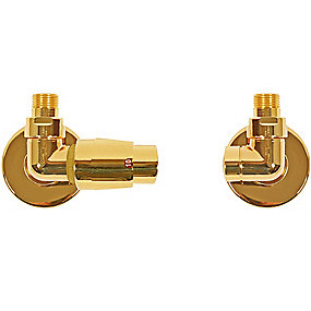 Kriss Corner ventilsæt 1/2 vinkelløb guld