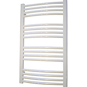 Kriss Round håndklædevarmer 860 x 500 mm. Hvid