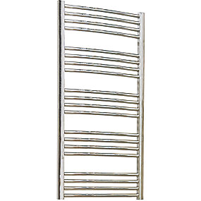 Kriss Round håndklædevarmer 500 x 1090 mm CC 450 mm. Krom