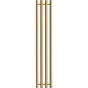 Kriss vega håndklædetørrer 1420x257mm. Centralvarme, elvarmeelement el. kombi-drift