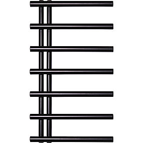Kriss håndklædetørrer 858x500mm, lakeret matsort