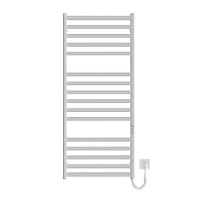 Kriss Kyiv el håndklædetørrer 1170x530mm, mat hvid