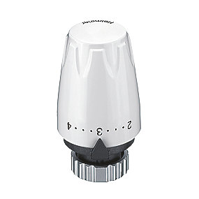 TA TRV Nordic termostat til udskiftning af ældre M28 ventiler. 6-28°C. Med indbygget føler. Hvid 50355-928