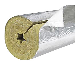 PAROC Hvac Section AluCoat T Alu-rørskål 12-18x20mm. max. 250°C. 1,2 mtr.