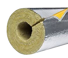 PAROC Hvac Section AluCoat T Alu-rørskål 35x20mm. max. 250°C. 1,2 mtr.