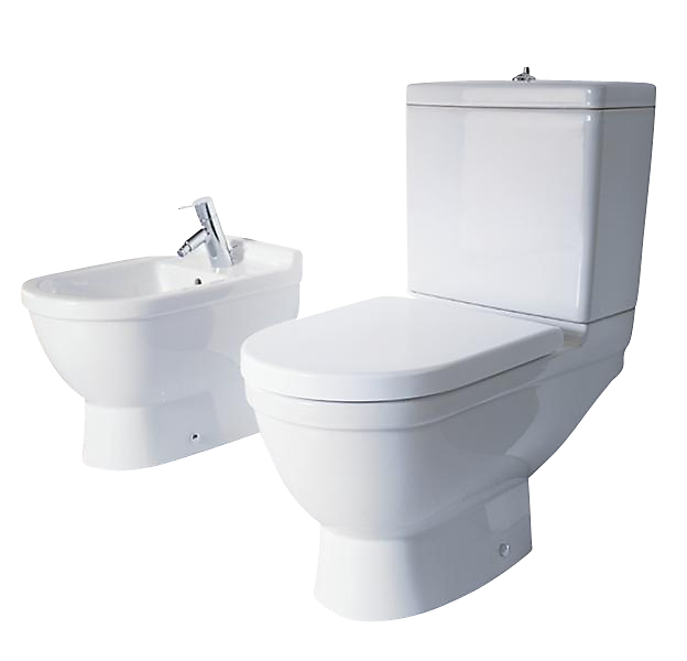Duravit Starck 3 gulvtoilet med P-lås 360x655mm WonderGliss. Uden cisterne