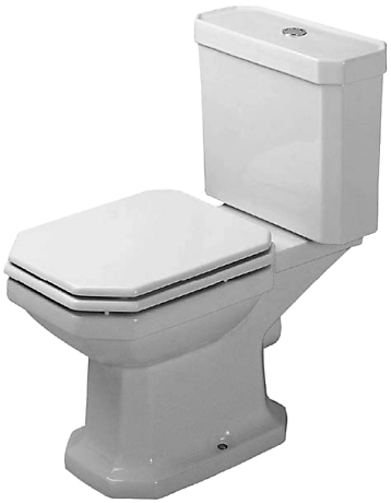 Duravit 1930 serien gulvtoilet med P-lås. Uden cisterne. 355x665mm WonderGliss