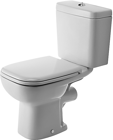 Duravit D-Code toilet med p-lås. Uden cisterne & sæde