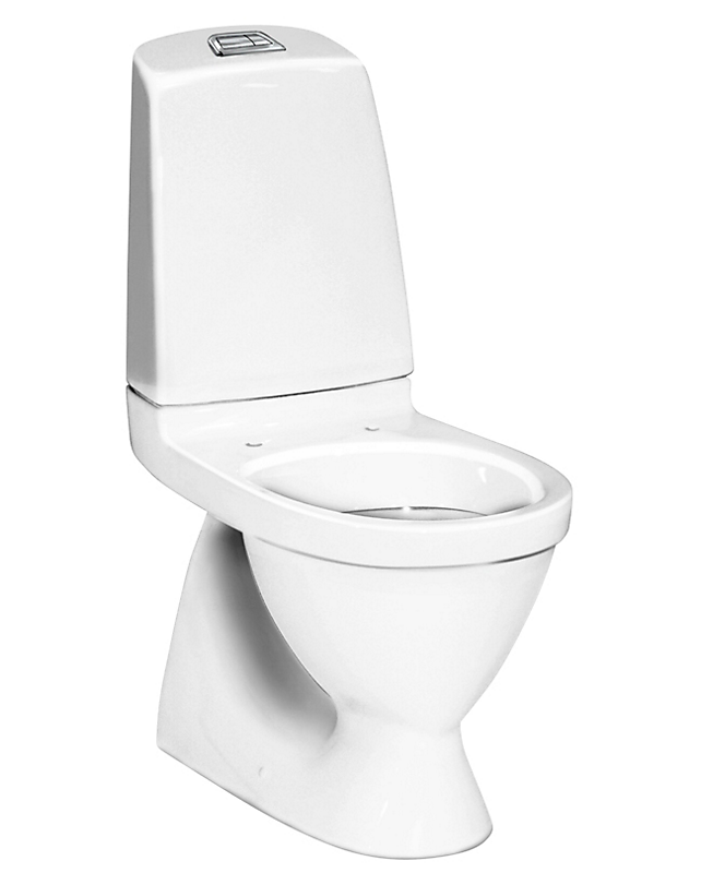 Gustavsberg 5600 Classic toilet 2/4-liter skjult S-lås lukket skyllerand