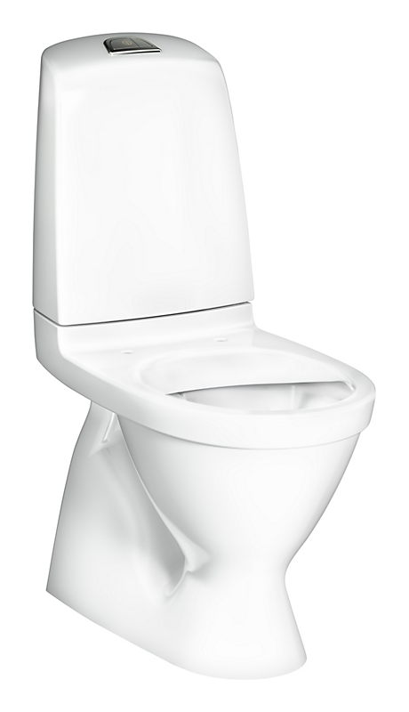 Gustavsberg Nautic 1500 toilet. Med åben skyllerand. Skjult S-lås og Hygienic Flush