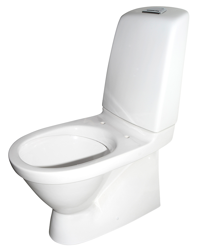 Gustavsberg Nautic 1500 Toilet med åben skyllerand. Hygienic Flush. C+. Skjult S-lås GB1150R