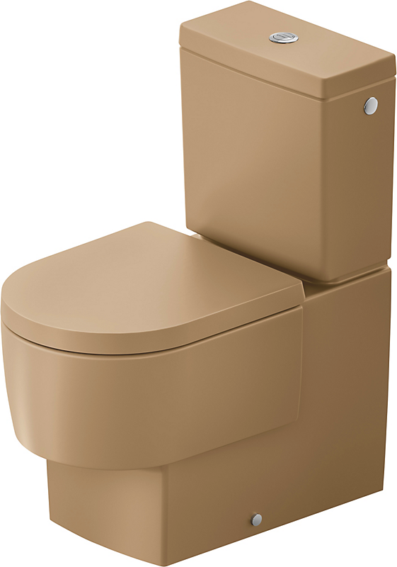 Duravit Balcoon gulvstående toilet, 650 mm, rimless, ler terra