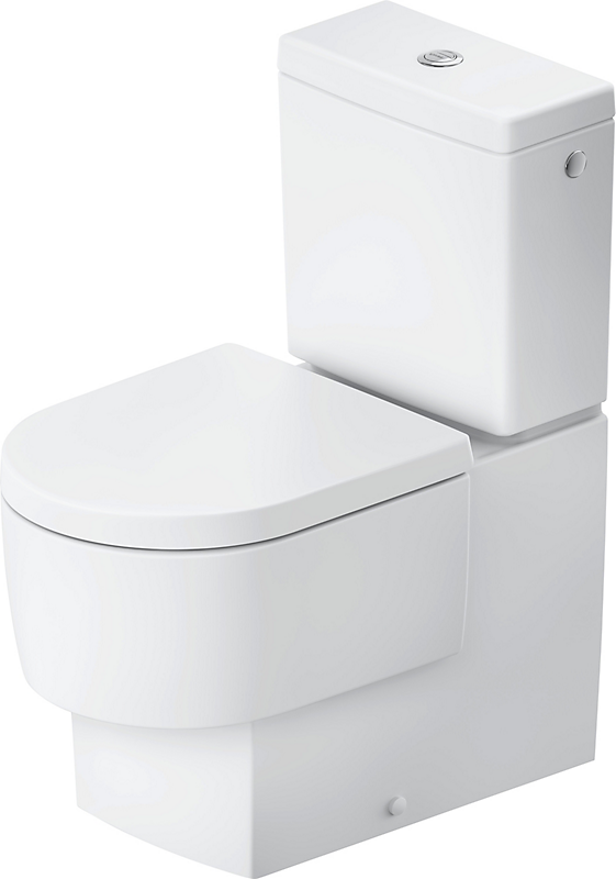 Duravit Balcoon gulvstående toilet, 650 mm, rimless, hvid mat