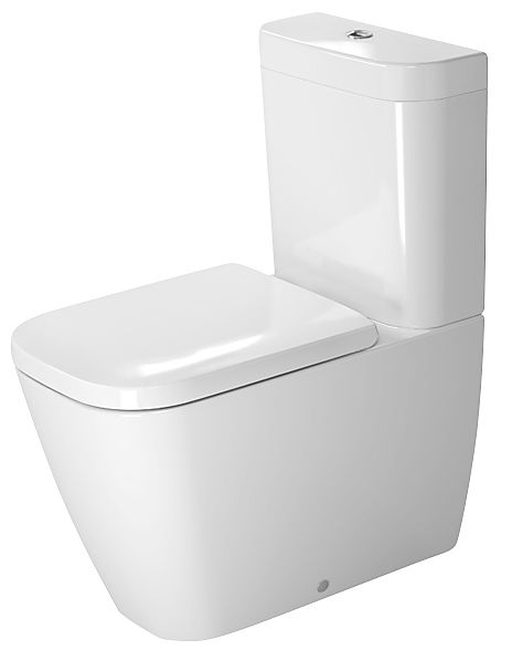Duravit Happy D.2 toilet B-T-W skål 365x630mm. Universallås. Uden cisterne & sæde