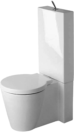Duravit Starck 1 gulvtoilet. Uden cisterne og sæde. Med universallås 415x640mm WonderGliss