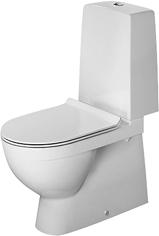 Duravit DuraStyle Nordisk toilet, åben skylle-rand, Wondergliss