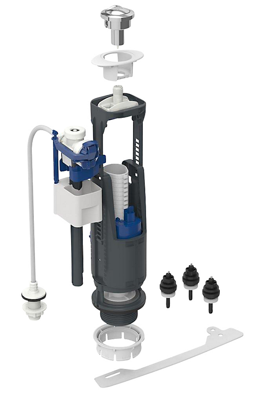 Ifö skyllegarniture, dobbeltskyl, 1/2'', til Cera toilet med udvendig cisterne. Type 240-333