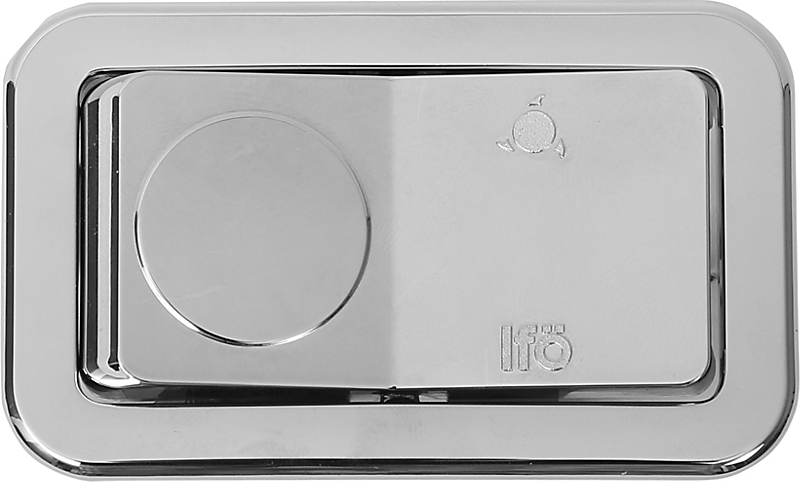 Ifö Spira skylleknap enkeltskyl, forhøjet, krom