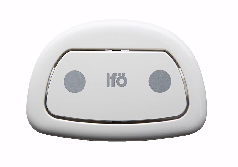 Ifö Sign/Sign Art trykknap enkeltskyl vandalsikret. Hvid