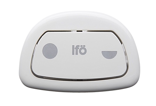 Ifö Sign skylleknapsæt hvid vandalsikret