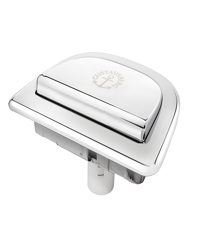 Gustavsberg Nautic trykknap høj forkromet