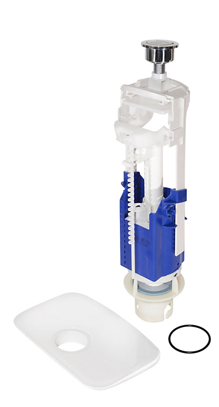 Gustavsberg Nordic bundventil ombygningssæt hvid/forkromet