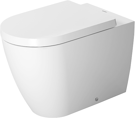 Duravit Me by Starck vægtoilet 370x600mm back to wall, vandret afløb p-lås med Wondergliss
