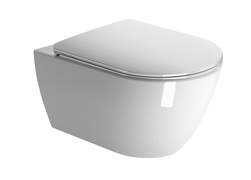 GSI Pura vægtoilet 55x36cm med swirlflush