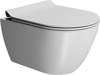 GSI Pura vægtoilet 46x35cm med swirlflush, mat hvid