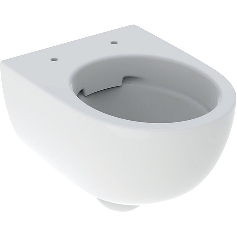 GEBERIT Selnova Premium toilet Kompakt væghængt toiletskål, Rimfree, 49 cm.