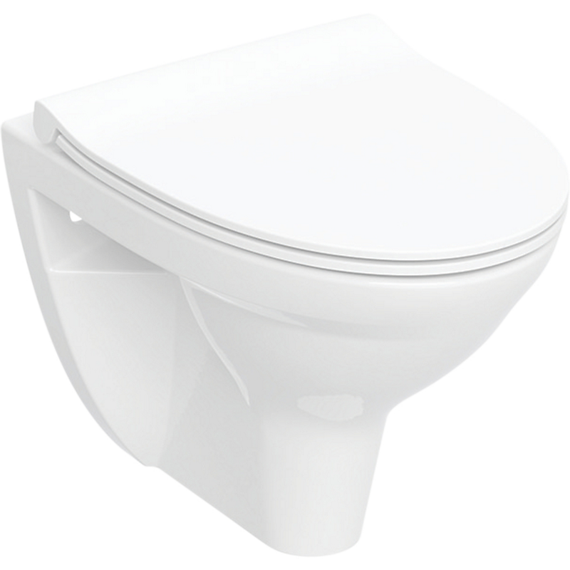 Ifø Spira Classic sæt hængetoiletskål med sæde 355x495x370mm Rimfree hvid