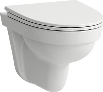 LAUFEN KOMPAS hængeskål, Rimless - Hvid