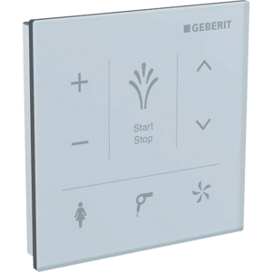 GEBERIT AquaClean vægkontrolpanel glas / hvid