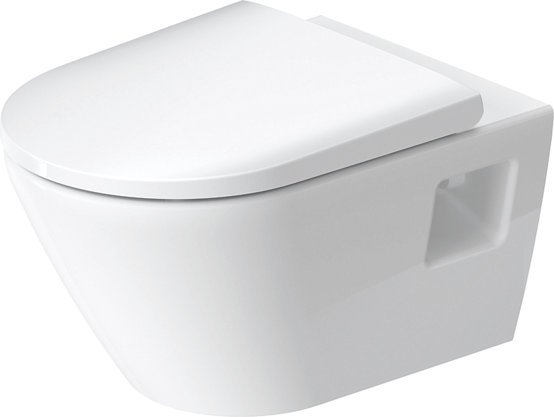 Duravit D-Neo hængeskål 370x400x540mm t/indb.cist, åben skylle-rand, hvid højglans