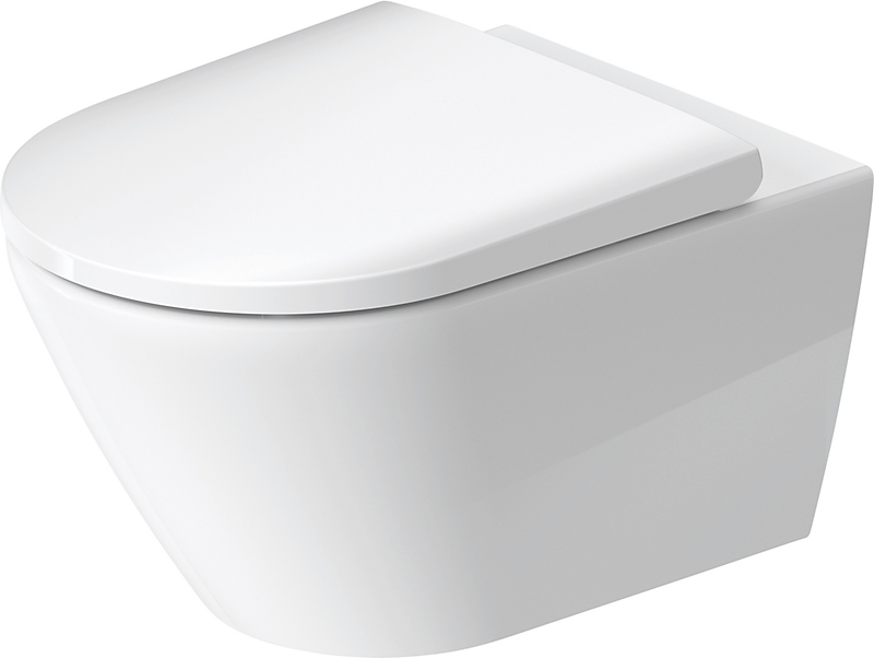 Duravit D-Neo Vægtoilet hvid 540 mm, hvid rimless, inkl Durafix, skjult montage