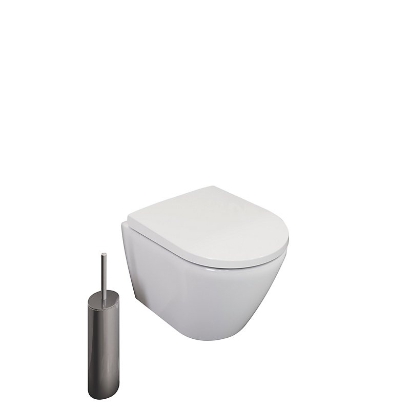 Duravit D-Neo Compact væghængt toilet med softclose toiletsæde rimless 370 x 480 mm